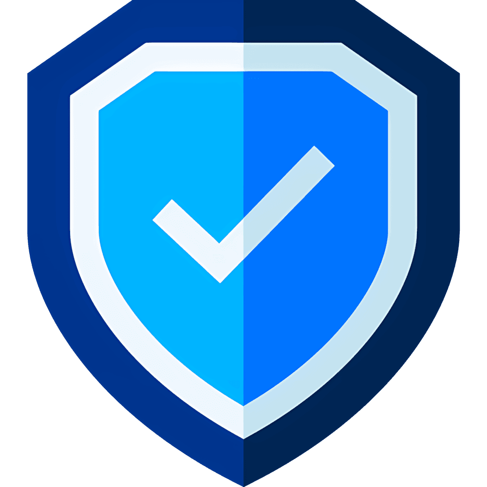 Shield icon symbolizing data privacy and security